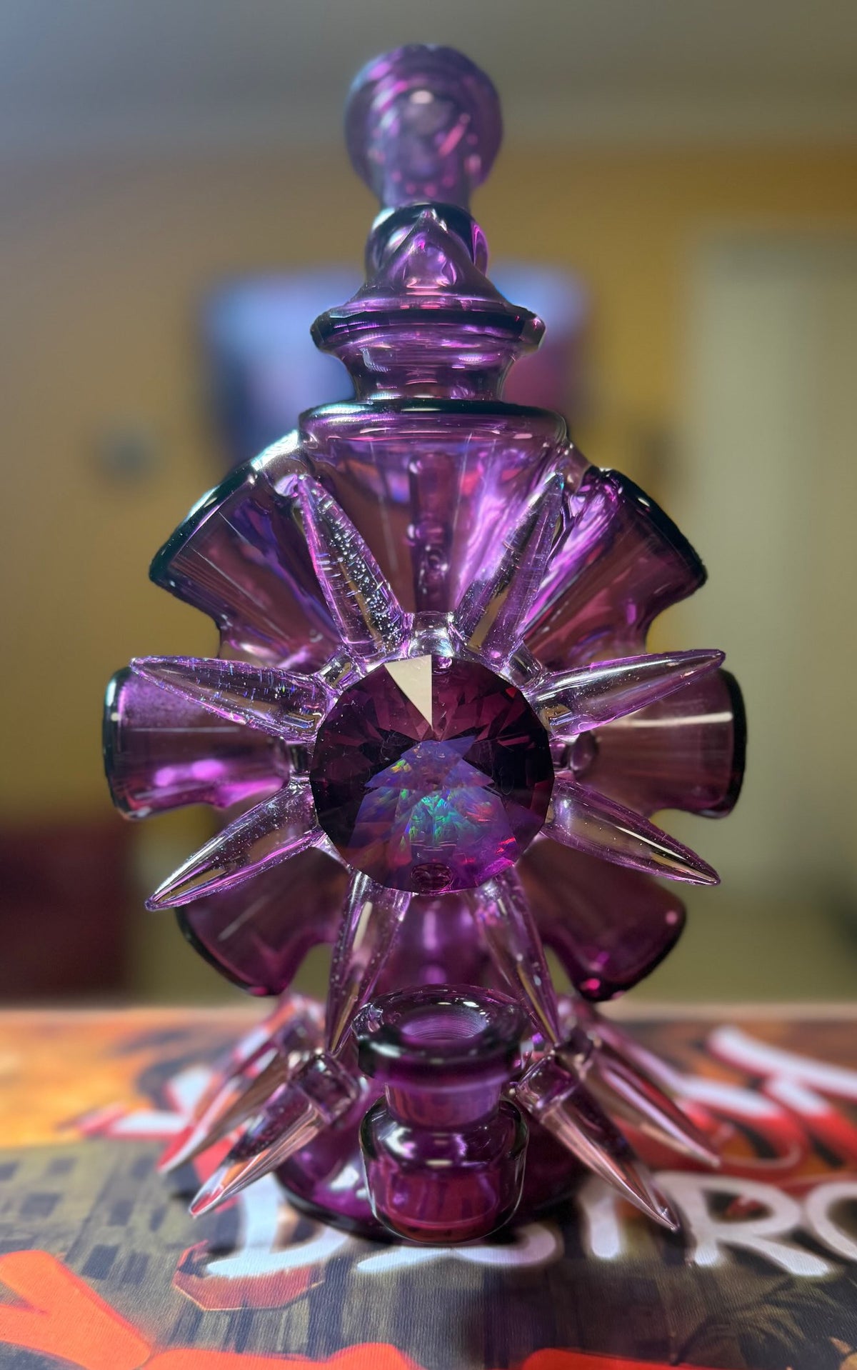 Spiked Crystal Rig — Purple